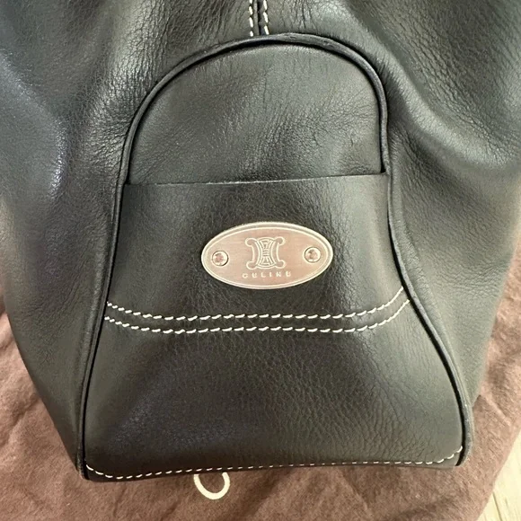 Celine Leather Boogie Bag in Black - Picture 4 of 13